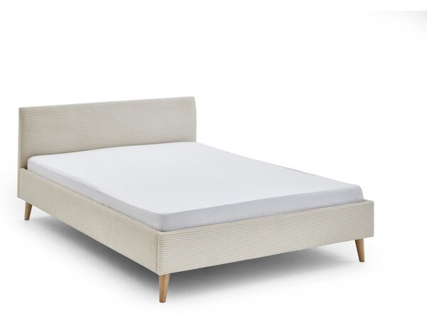 Béžová čalouněná dvoulůžková postel bez roštu 140x200 cm Wicki – Meise Möbel