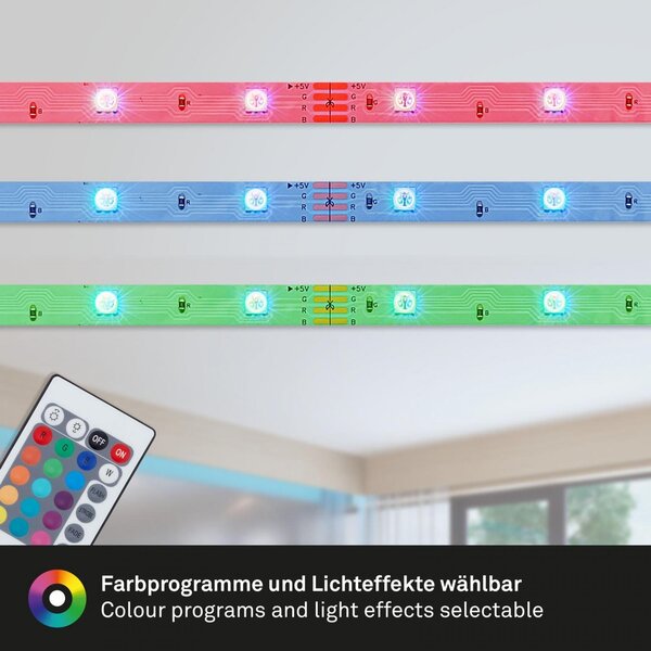 BRILO 2035-300X VÝPRODEJ VZORKU - RGB LED pásek 1000 cm 0,11W bílé - BRILO