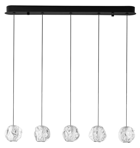 LED stmívatelný černý designový lustr Ifos 150