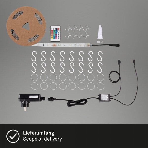 BRILO 2035-300X VÝPRODEJ VZORKU - RGB LED pásek 1000 cm 0,11W bílé - BRILO