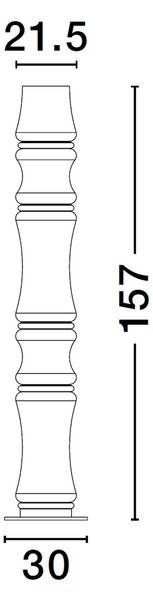 LED stmívatelná černá stojací lampa Anapnoe 157