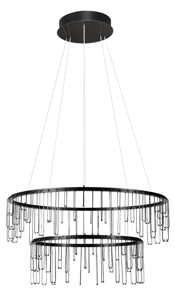 LED stmívatelný černá moderní lustr Stellar 150