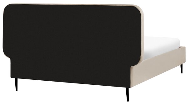 Postel Umělý samet BRIN 140 x 200 cm Taupe