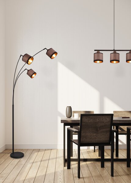 Trio R41553041 stojací lampa Davos | 3x10W E14