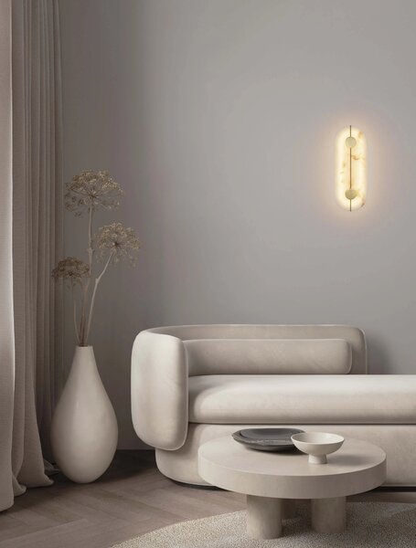 LED mosaz zlatá nástěnné svítidlo Aider