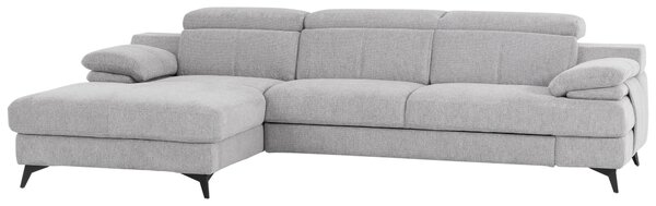 ROHOVÁ SEDAČKA, textil, barvy stříbra Livetastic - Sedací soupravy, Online Only