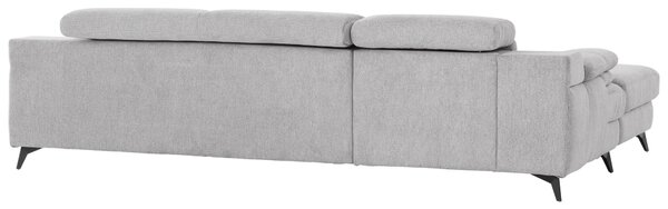 ROHOVÁ SEDAČKA, textil, barvy stříbra Livetastic - Sedací soupravy, Online Only
