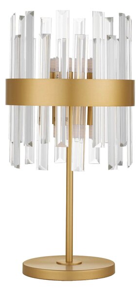 Zlatá stolní lampa Crown 50 – Šedá