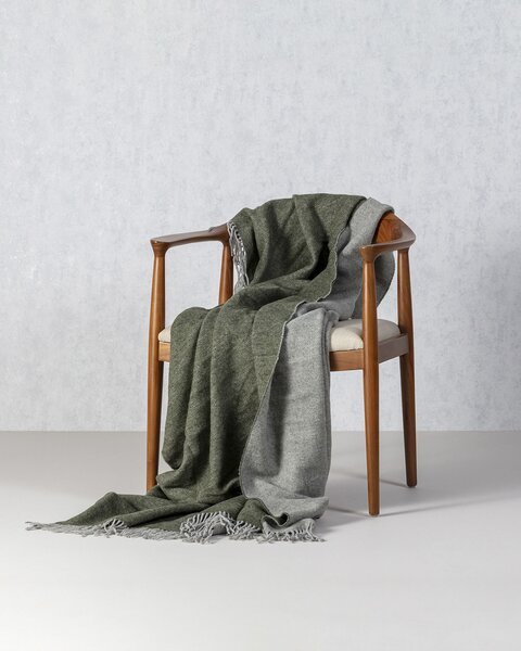 Pléd Merinos 140x200 cm melange green khaki