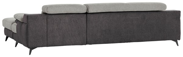 ROHOVÁ SEDAČKA, textil, světle šedá, tmavě šedá Livetastic - Sedací soupravy, Online Only