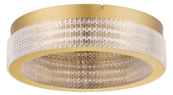 LED stmívatelné platinum zlaté moderní stropní svítidlo Kinara