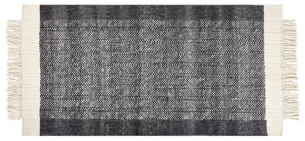 Koberec ATLANTI Černá 80 x 150 cm Vlna