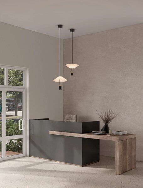 LED černý designový lustr Anafi 210