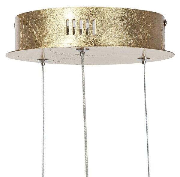 LED závěsná lampa TUMEN Kov Zlatá
