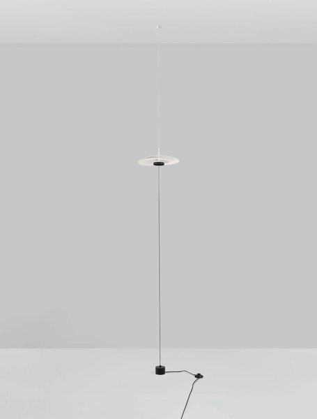 LED stmívatelná bílá stojací lampa Olea 340