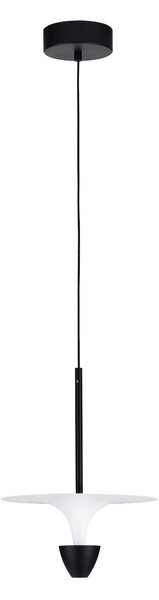 LED černo-bílé designový lustr Luet 180 – 26 x 15 cm