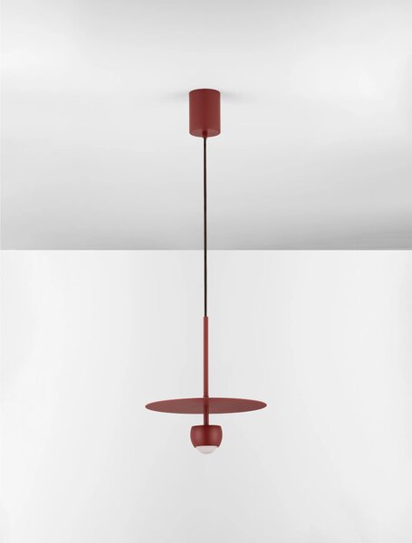 LED červený moderní lustr Edem – Červená