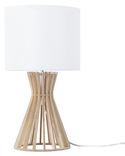 Stolní lampa CARRION Hnědá/Bílá