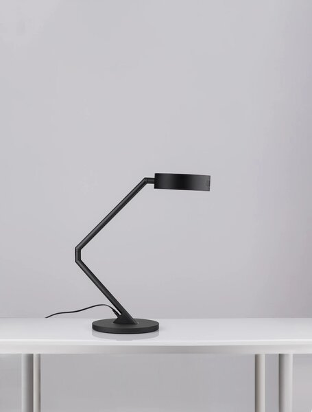 LED stmívatelná černá stolní lampa Afi