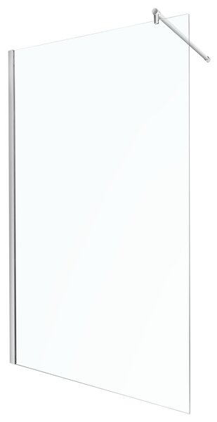 Novoterm Sprchová zástěna Walk-in NV-Alfa 90 TR, chrom/transparent - bez vaničky