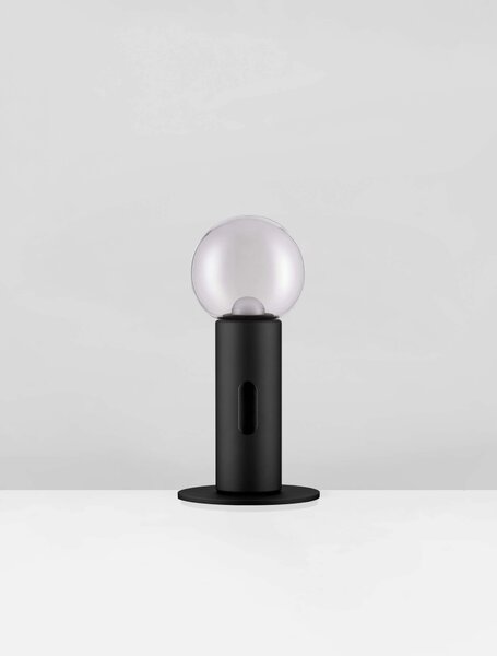 LED stmívatelná černá stolní lampa Chronos