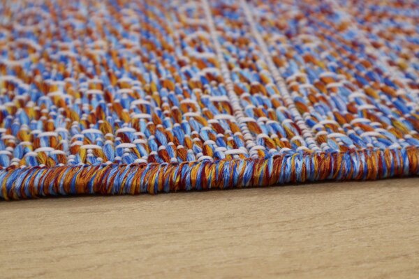 Devos Caby (DC Carpets), TRHÁK: Kusový koberec Terazza 21241 Multi/Blue/Red – na ven i na doma, 120x170, vícebarevná, chodba / předsíň