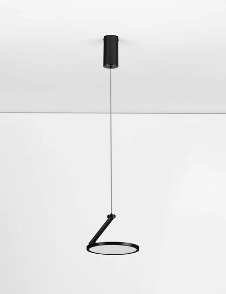 LED černý designový lustr Opi – Černá