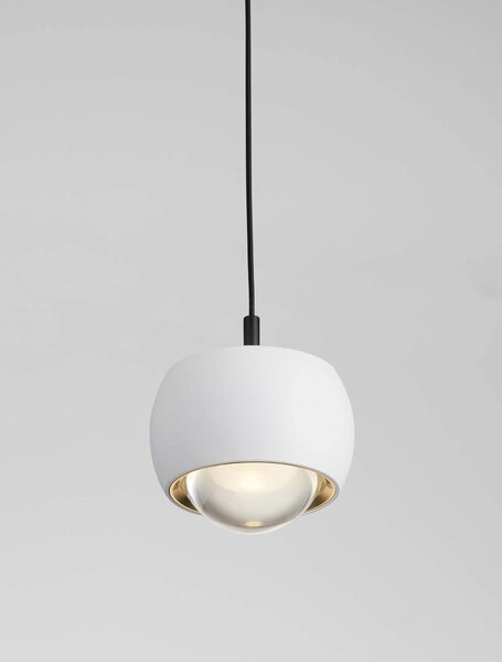 LED bílý designový lustr Conga – Bílá