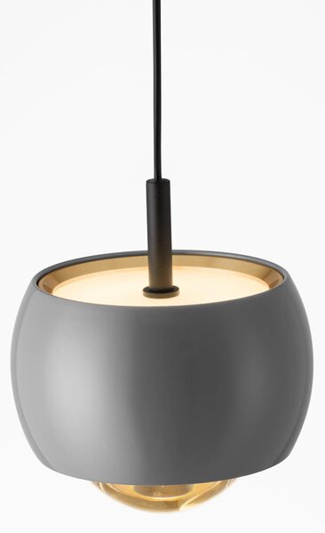 LED šedý moderní lustr Conga – Šedá