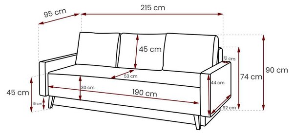 Sedací sestava OVIEDO | 3+1+1 | rozkládací + úložný prostor | tyrkysová