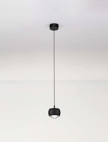 LED černý moderní lustr Conga – Černá