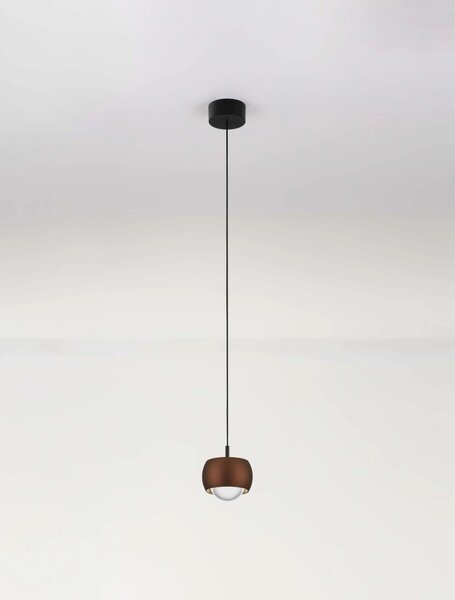 LED kávový designový lustr Conga