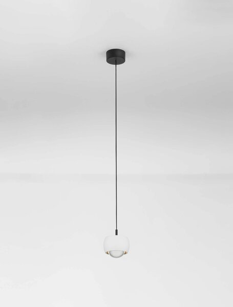 LED bílý designový lustr Conga – Bílá