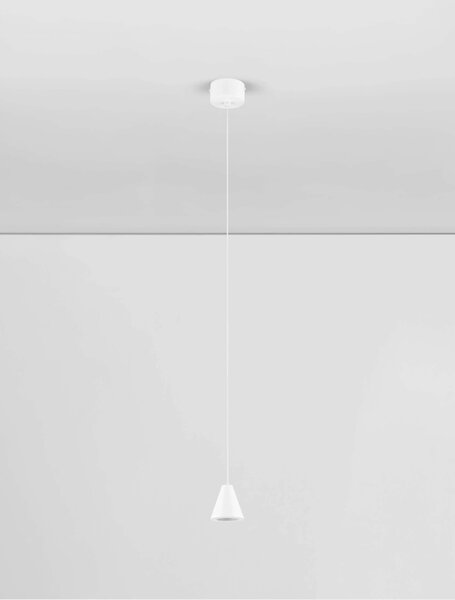 LED bílý moderní lustr Irmos – Bílá