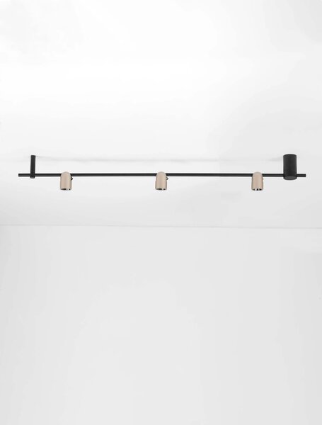 LED stmívatelný champaign zlato-černý designový lustr Sirmos
