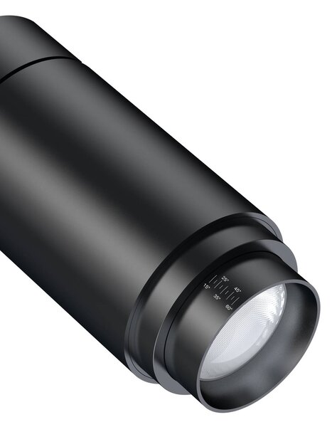 Arcchio Nanna LED track spot black 3000K 12W, Černá, Pracovna / kancelář, Hliník