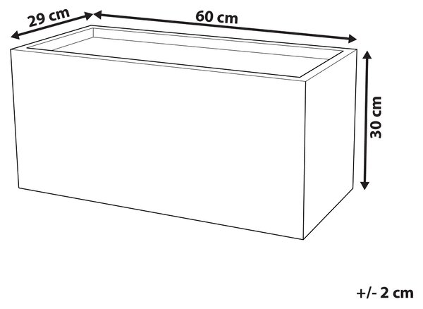 Květináč MYRA 60 cm Šedá