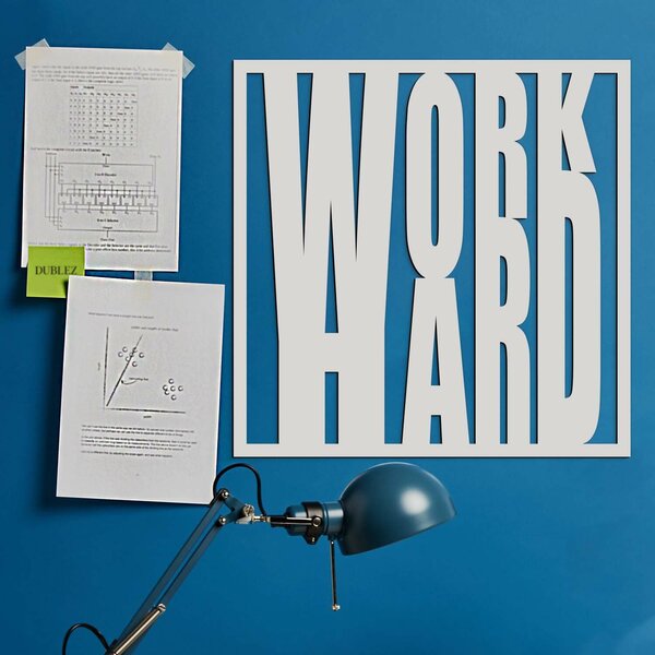 DUBLEZ | Motivační obraz - WORK HARD | Obraz