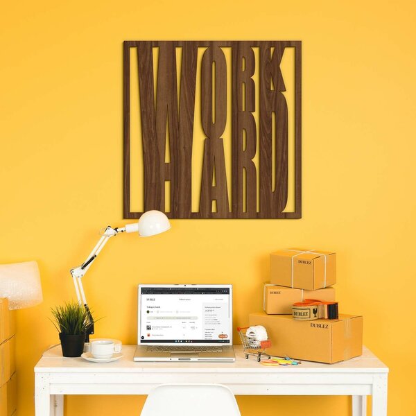 DUBLEZ | Motivační obraz - WORK HARD | Obraz