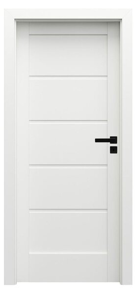 Porta doors Verte Home Interiérové dveře rámové, 60 L, 648 × 1985 mm, fólie, levé, bílé, plné