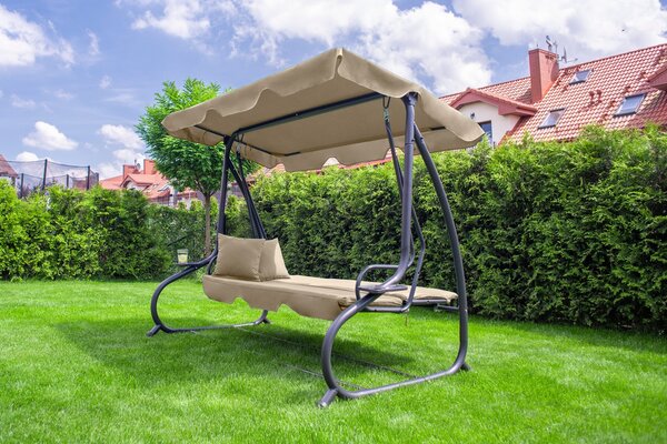 Tomido Zahradní houpačka COMFORT LUX béžová 1602