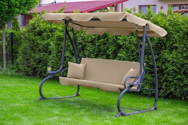 Tomido Zahradní houpačka COMFORT LUX béžová 1602