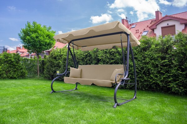 Tomido Zahradní houpačka COMFORT LUX béžová 1602