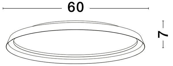LED stmívatelné kávavé designové stropní svítidlo Ormi – 60 x 310 cm
