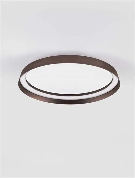 LED stmívatelné kávové moderní stropní svítidlo Ormi – 45 x 45 x 12 cm