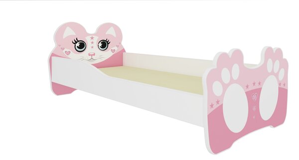 ADRK Postel BEAR PINK, CH-Bea-P-160-E038, 160x80 cm s matrací, růžová/bílá