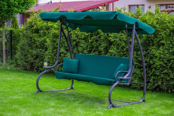 Tomido Zahradní houpačka COMFORT LUX tmavě zelená F181