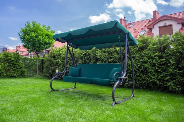 Tomido Zahradní houpačka COMFORT LUX tmavě zelená F181