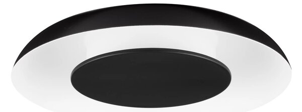 LED stmívatelné černo-bílé designové stropní svítidlo Epos – Černá
