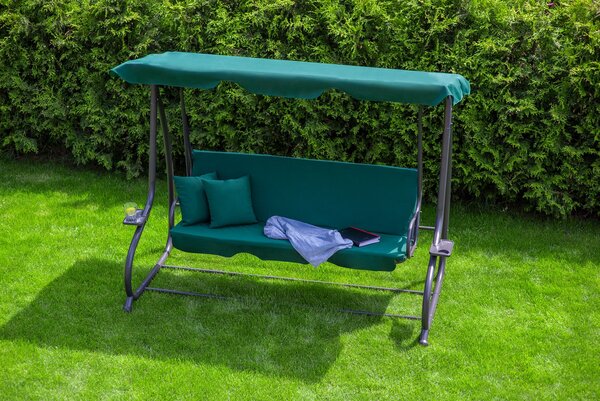 Tomido Zahradní houpačka COMFORT LUX tmavě zelená F181